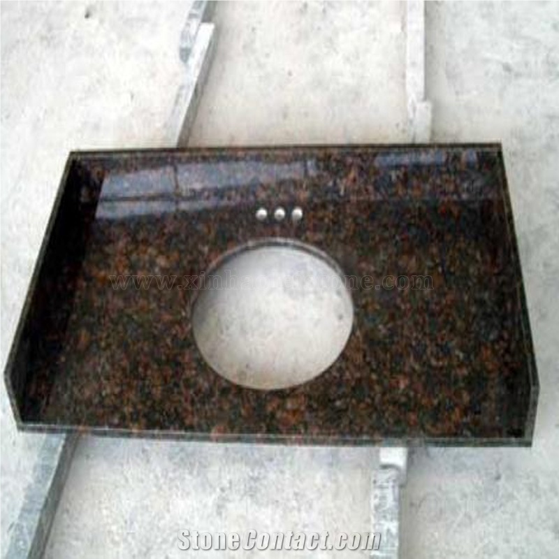 Tan Brown Granite Bath Top