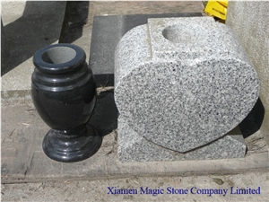 Granite Vase/Urns, Blue Granite Urns