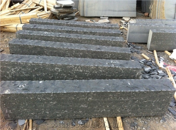 Cheap Mongolia Black Basalt Kerbstones