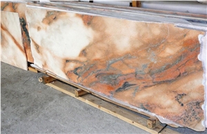 Sunset Red Marble Wall Steps& Stairs, China Red Marble Staircase