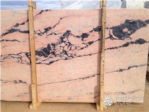 Rosa Portogallo Veined Marble Slabs