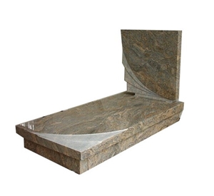 European Tombstone Style Granite, Brown Granite Monument & Tombstone