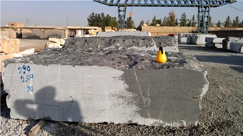 Pietra Gray Marble Block, Iran Grey Marble