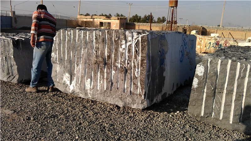 Pietra Gray Marble Block, Iran Grey Marble