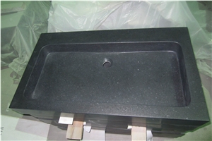 G684 Chinese Black Granite Farm Sink&Basin
