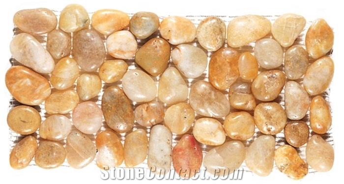 Polished River Rock Pebble Stone Border - Pb 101