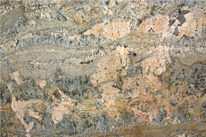 Minsk Green Gold Granite Slabs