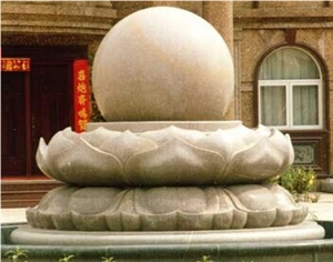 Floating Sphere Stone Fountain, Grey Granite Floating Ball Fountains Floating Sphere Stone Fountain, Grey Granite Floating Ball Fountains
