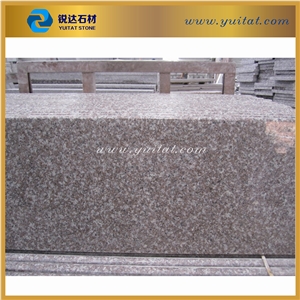 Cheap G664 Red Granite Step, 2cm Thick Steps, Polished Surface One Edge Bullnose Stair