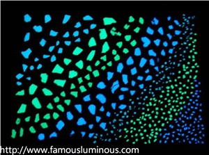 Glow in Night Gravel for Terrazzo Flooring, Ceramic and Glass Gravels