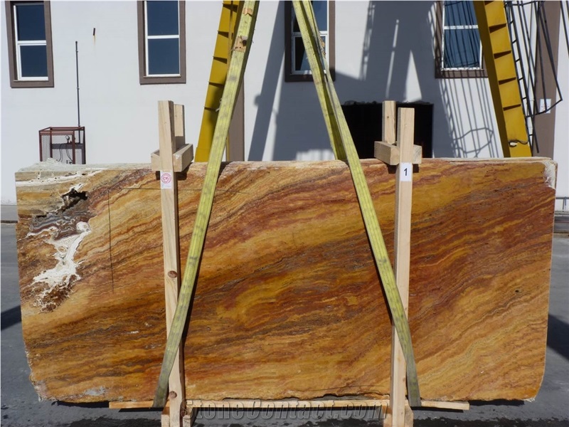 Travertine Caramel Slabs