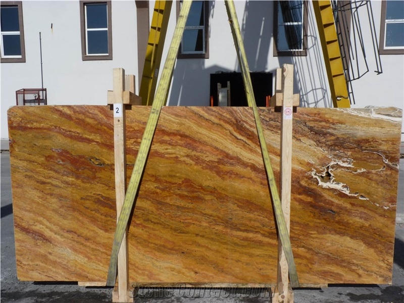Travertine Caramel Slabs