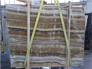 Wood Onyx Slabs & Tiles, Turkey Brown Onyx