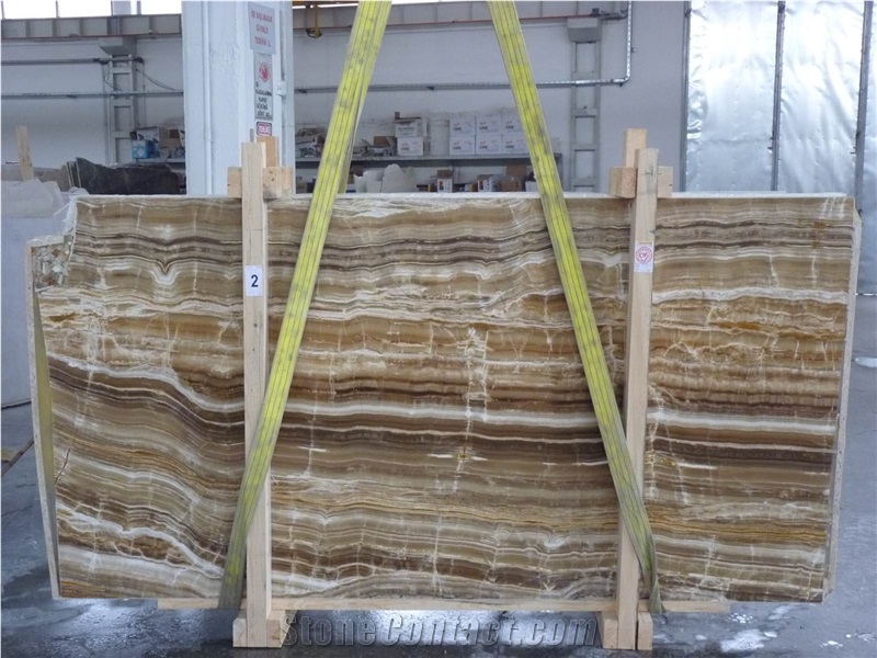 Wood Onyx Slabs & Tiles, Turkey Brown Onyx