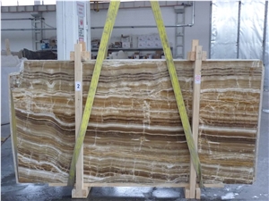 Wood Onyx Slabs & Tiles, Turkey Brown Onyx