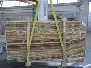 Wood Onyx Slabs & Tiles, Turkey Brown Onyx