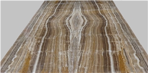 Wood Onyx Slabs & Tiles, Turkey Brown Onyx