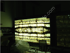 Wood Onyx Slabs & Tiles, Turkey Brown Onyx