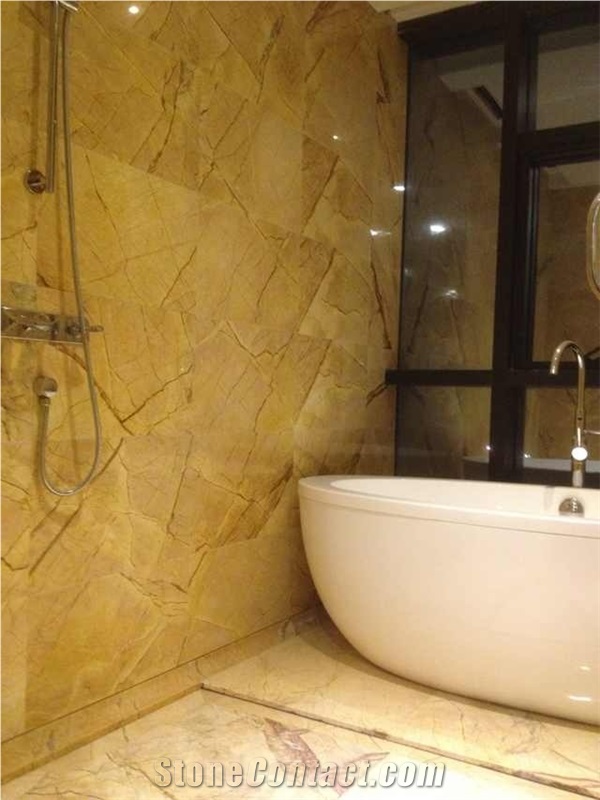 Yellow River Marble Slabs, Tiles