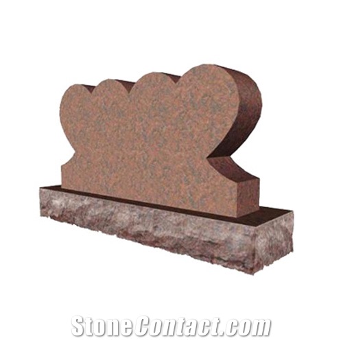 Amercian Style Tombstone, Brown Granite Monument & Tombstone