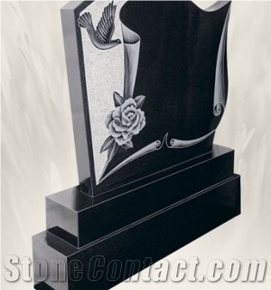 Black Granite Gravestone, Shanxi Black Monument & Tombstone