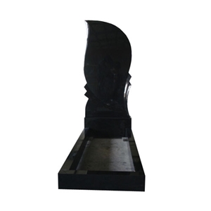 Cheap Tombstone at Various Sizes, Shanxi Black Granite Monument & Tombstone