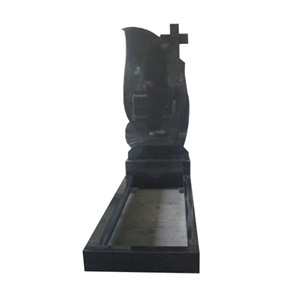 Cheap Tombstone at Various Sizes, Shanxi Black Granite Monument & Tombstone