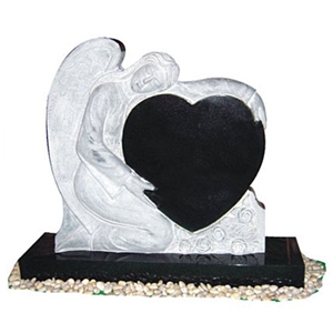 European Style Tombstone at Best Price, Black Granite Monument & Tombstone, Shanxi Black Granite Monuments