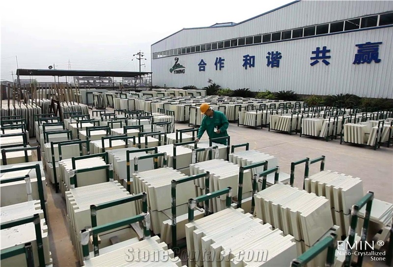 Nano Crystallized Glass Stone Big Slab Wall Decoration Floor Parquet Customized Size Quality Stone Tile