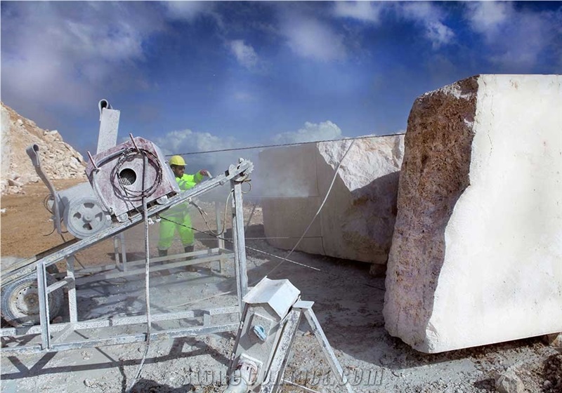 Turcamar Bai Yulan Beige Marble Blocks, Turkey Beige Marble