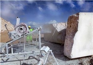 Turcamar Bai Yulan Beige Marble Blocks, Turkey Beige Marble