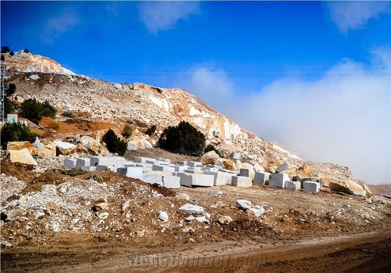 Turcamar Bai Yulan Beige Marble Blocks, Turkey Beige Marble