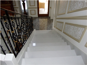 Sivec White Marble Staircase