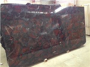 Teos Fire Black Marble Slabs & Tiles
