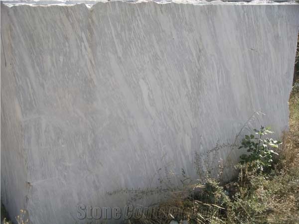 Macedonia Cristallino White Marble Blocks