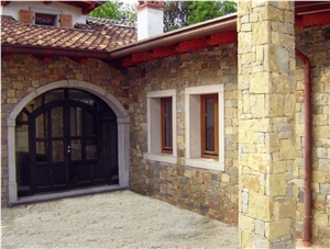 Sandstone Masonry Building & Walling, Pescenjaki Beige Sandstone Walling