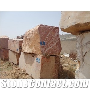 Red Medenine Marble Block