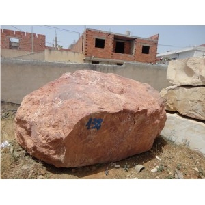 Red Medenine Marble Block
