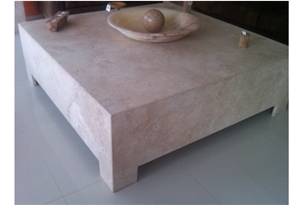 Blanco Marfil Marble Solid Table