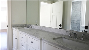 Bianco Carrara a Marble Vanity Top