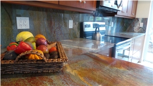 Blue Louise Quartzite Kitchen Countertops