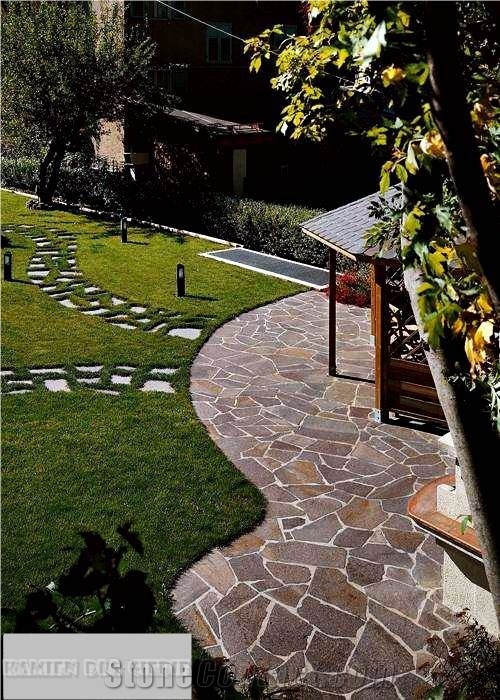 Red Porphyry Flagstone Pavement