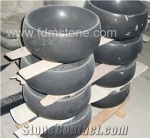 Black Basalt Sink Honed Bathroom Sink,G684 Wash Round Basin, Kitchen Sinks