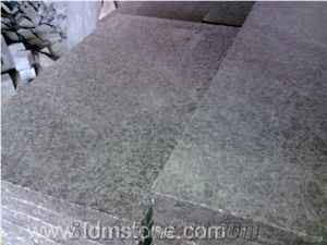 Flamed G684 Black Pearl Basalt Pathway Paver,Non Slip Basalt Flooring and Walling Exfoliated and Brushed Surface