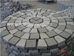 Flamed Pangdong Seasame Black G654 Granite Circle Paving Stones,Paving Sets,Cobblestone,Exterior Pattern,Blind Paving Stone Flamed Pangdong Seasame Black G654 Granite Circle Paving Stones,Paving Sets,Cobblestone,Exterior Pattern,Blind Paving Stone
