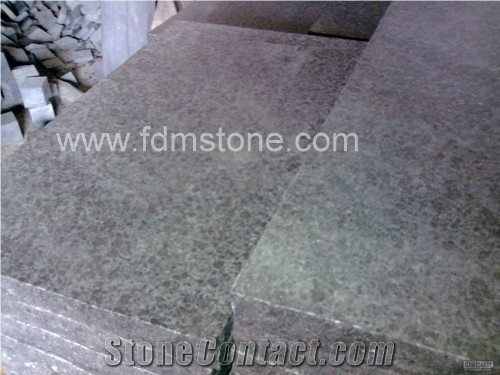 G684 Black Basalt Flooring Tiles Heat Treatment Surface,Exfoliated Basalt,Grey Basaltina Slabs, Basaltina Tipo Classico,Pietra Basaltina Flamed Pavers