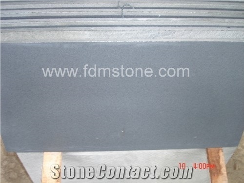 G684 Black Jet Flamed Honed Polished Basalt Flooring Walling Tiles Standard Size 60*30,30*30,60*60cm