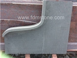 G684 Granite Swimming Pool Coping with Bullnose Edge, Black Granite Swimming Pool Coping
