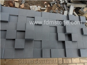 Hainan Black Basalt Background Wall, Polished Mosaic for Walling Stone,3d Wall Hainan Black Basalt Background Wall, Polished Mosaic for Walling Stone,3d Wall
