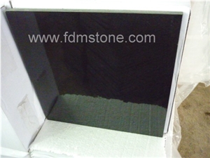 Polished G684 Basalto Cut to Size,Jet Black Basalt Paver Tiles Slab for Walling and Flooring